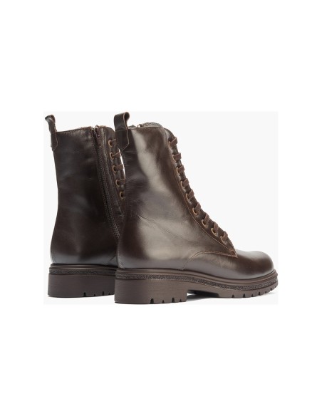 JucaZapatos - Pitillos 11575 - MARRON - Bota militar en napa con cremallera Marrón