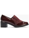 JucaZapatos - Pitillos 11623 - BURDEOS - Abotinado combinado charol con lycra Burdeos