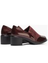 JucaZapatos - Pitillos 11623 - BURDEOS - Abotinado combinado charol con lycra Burdeos