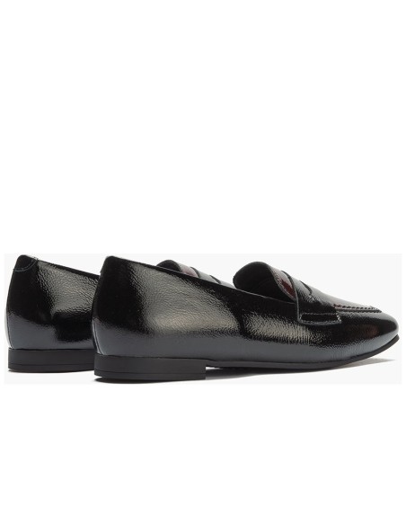 JucaZapatos - Pitillos 11663 - NEGRO/BURDEOS - Mocasín antifaz combinado en charol bicolor Negro-Burdeos
