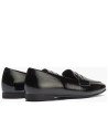 JucaZapatos - Pitillos 11663 - NEGRO/BURDEOS - Mocasín antifaz combinado en charol bicolor Negro-Burdeos