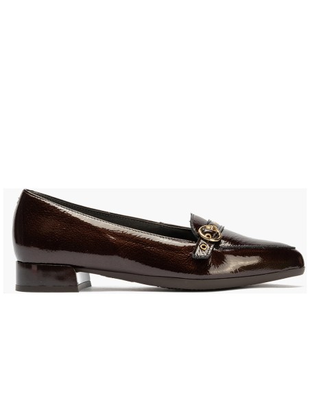 JucaZapatos - Pitillos 11670 - MARRON - Mocasin en Charol con Hebilla Marrón