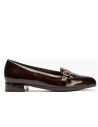 JucaZapatos - Pitillos 11670 - MARRON - Mocasin en Charol con Hebilla Marrón