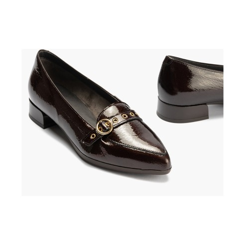 JucaZapatos - Pitillos 11670 - MARRON - Mocasin en Charol con Hebilla Marrón