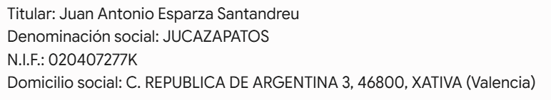 Datos identificativos del titular